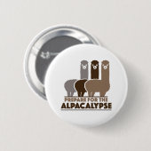 Bereid je voor op de alpacalypse ronde button 5,7 cm (Voorkant /achterkant)