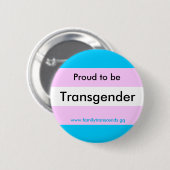 Bereid om Button transgender te zijn (Voorkant /achterkant)