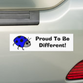 Bereid om een ander blauw Ladybug te zijn Bumpersticker (Op auto)