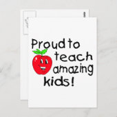 Bereid om verbluffende Kinderen te leren (Apple) Briefkaart (Voorkant / Achterkant)