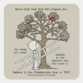 Bereid Vierkante Sticker (Voorkant)