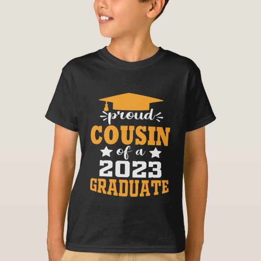 Bereide COUSIN van een Klasse van 2023 Afstuderen T-shirt (Voorkant)