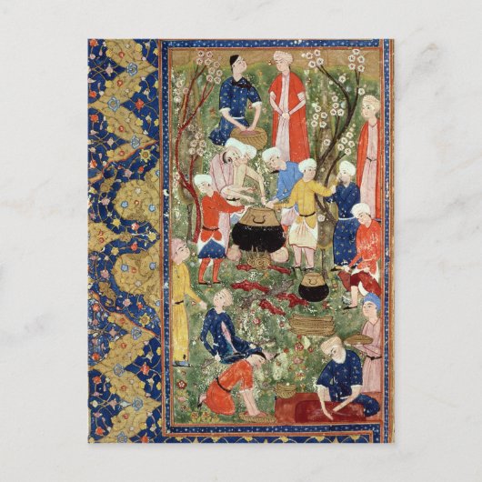 Bereiding van een maaltijd briefkaart (Voorkant)