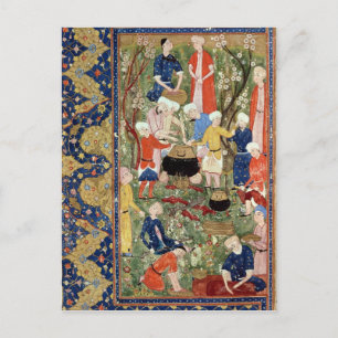 Bereiding van een maaltijd briefkaart