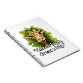 Bereik hoog, droom groot – Giraffe Notitieboek 📖 (Rechterzijde)