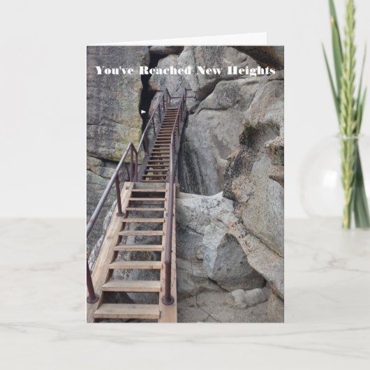 Bereik New Heights Gefeliciteerd Kaart (Voorkant)