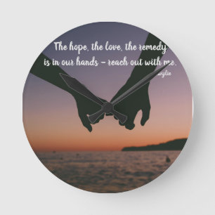 Bereik uit met mij ronde klok