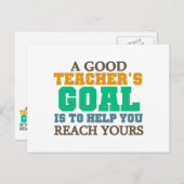 Bereik uw doelstellingen briefkaart (Voorkant / Achterkant)