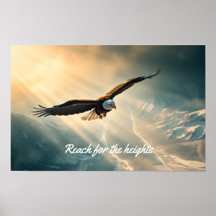 Bereik voor de hoogtes poster