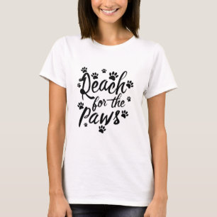 Bereik Voor De Poot Typografie T-shirt