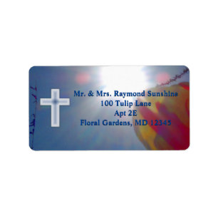 Bereik voor de Sky FIRST COMMUNION MET CROSS Etiket