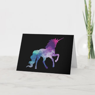 Bereik voor de sterren Galaxy Unicorn Design Kaart