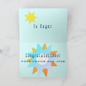 Bereik voor de sterren met een grote brede glimlac kaart (Binnen)