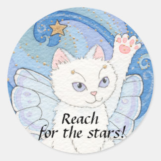 Bereik voor de sterren sticker