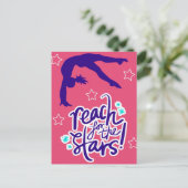 Bereik voor het Tumbling van de Gymnastiek van de Briefkaart (Staand voorkant)