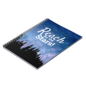 Bereik voor sterren citaat Motivatie Inspirerend Notitieboek (Linkerzijde)