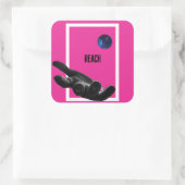 BEREIKEN VIERKANTE STICKER (Tas)