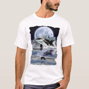 Bereikend Orca met Raven & Moon T-shirt