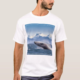Bereikende hoefijzerwalvis in Alaska T-shirt