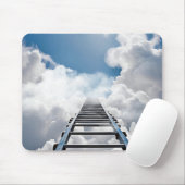Bereiksladder in wolken muismat (Met muis)