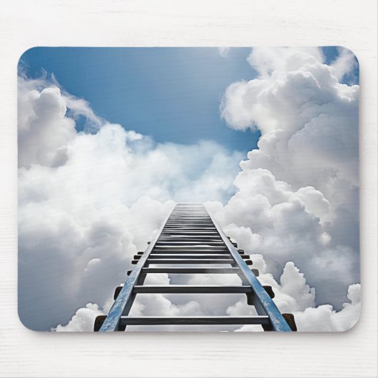 Bereiksladder in wolken muismat (Voorkant)