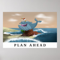 Bereikte walvis - Motivatie Poster