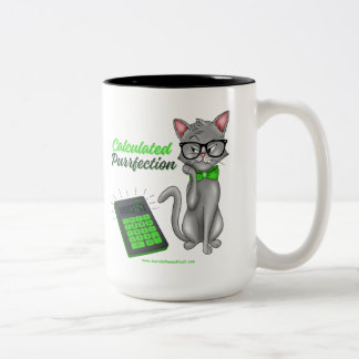 Berekende Purrfectie Wiskunde Kat Koffiemok Tweekleurige Koffiemok