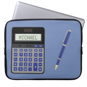 Berekening en pen laptop sleeve