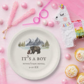 Beren Baby shower Papieren Bordje (Feest)