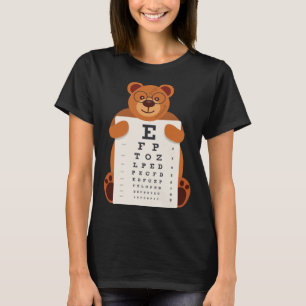 Beren Babybeer houdt oogkaart Artistieke Opticien T-shirt