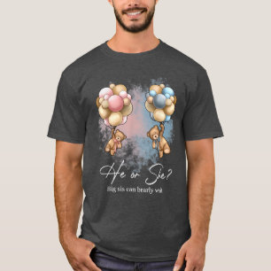 Beren Balloons Big Sis kan vroeg wachten op sekses T-shirt