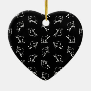 Beren  Beer Kunstdieren afdrukken Patroon Keramisch Ornament