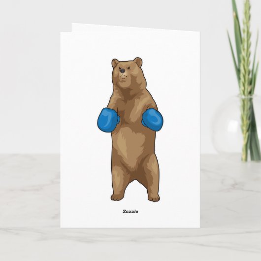 Beren Boxer Bokshandschoenen Kaart (Achterkant)