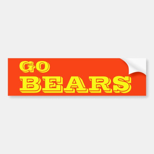 Beren Bumpersticker (Voorkant)