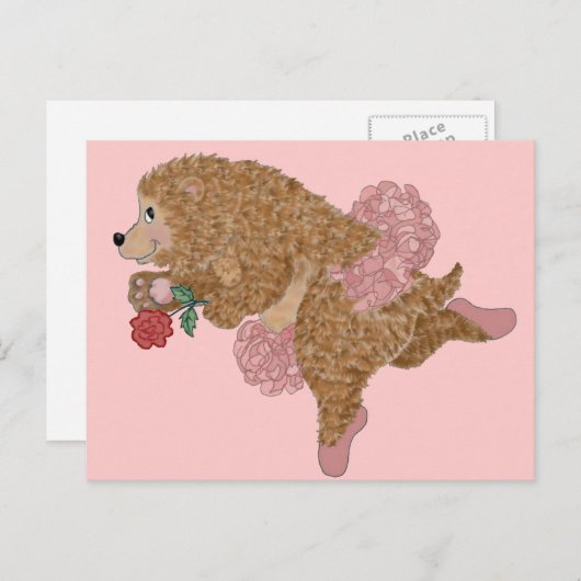 Beren Dance Briefkaart (Voorkant / Achterkant)