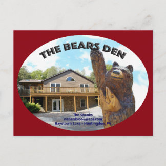 Beren Den Cabin Briefkaart