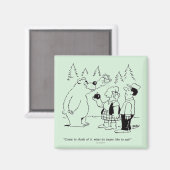 Beren diner magneet (Voorkant / Achterkant)
