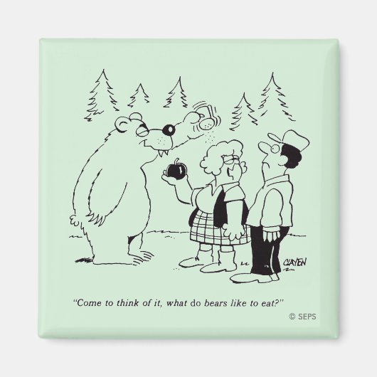 Beren diner magneet (Voorkant)