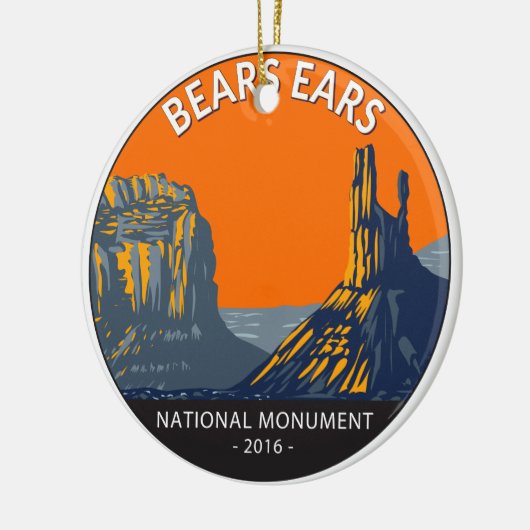 Beren Ears National Monument Utah Keramisch Ornament (Links)