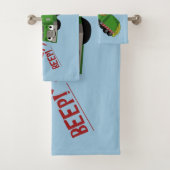 Beren Een vuilniswagen rijden Bad Handdoek (Insitu)