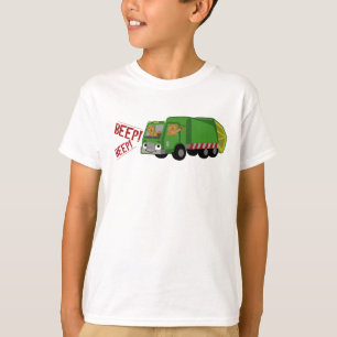 Beren Een vuilniswagen rijden T-shirt