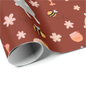 Beren en bijen cadeaupapier (Rol Hoek)