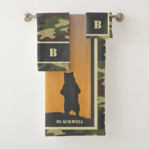 Beren en Camo Bad Handdoek