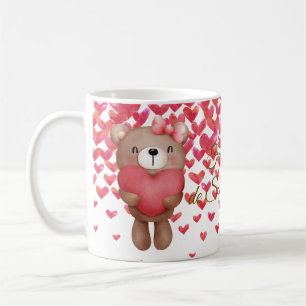 Beren en hart, koffiemok, Valentijnsdag cadeau Koffiemok