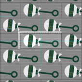 Beren Groen Baby Rattle Grey Stof (Delen)