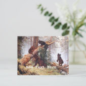 Beren in de Bossen Briefkaart (Staand voorkant)