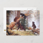 Beren in de Bossen Briefkaart (Voorkant / Achterkant)