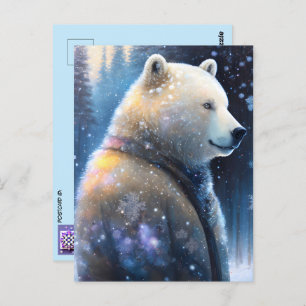Beren in de winter, Postcrossing Briefkaart