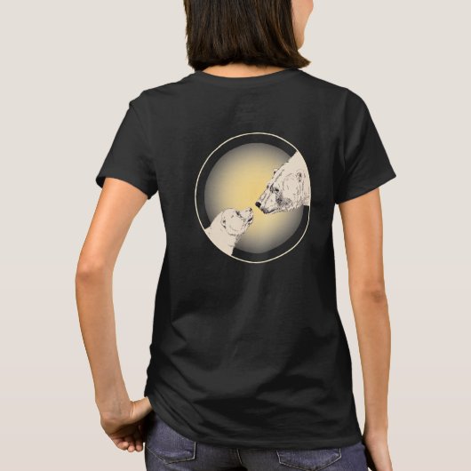Beren jas Vrouwen Moeder & Cub Polar Beer Jacket T-shirt (Achterkant)