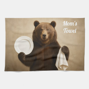 Beren keukenhanddoek van mama